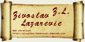 Živoslav Lazarević vizit kartica